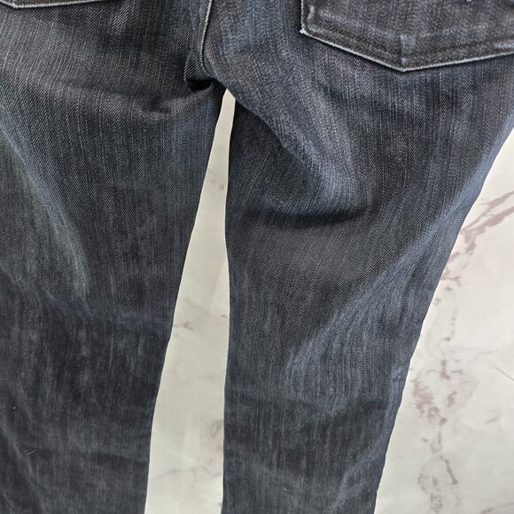 7 For All Mankind Jeans Womens 29 X 30 Y2K Dark Mid Rise A Pocket Denim Bootcut - Picture 7 of 12